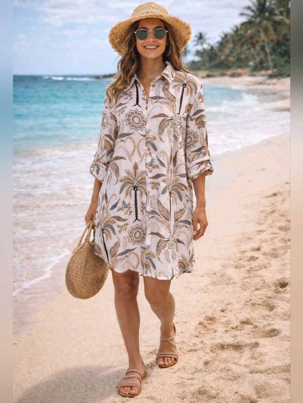 Label Of Love Button Up Shirt Dress M